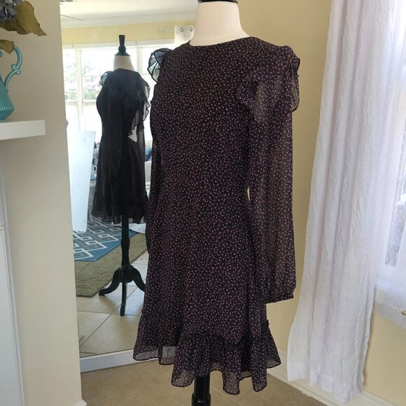 NWT Rebecca Minkoff Cosette Floral Cutout Mini Dress Size 4 MSRP $198 - Picture 1 of 15